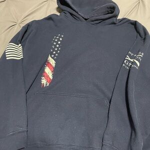 Grunt Style Men's Navy Graphic Hoodie